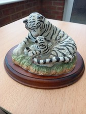 White Tigers Figurine