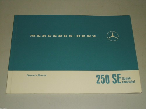 Owner manual mercedes benz - owner's,
