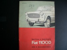 1964 Fiat 1100 "D" - ORIGINAL USE AND MAINTENANCE BOOKLET 