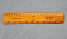 Vintage Boxwood Engineers Engine Divided 6" Rule Ruler J H Steward Strand London