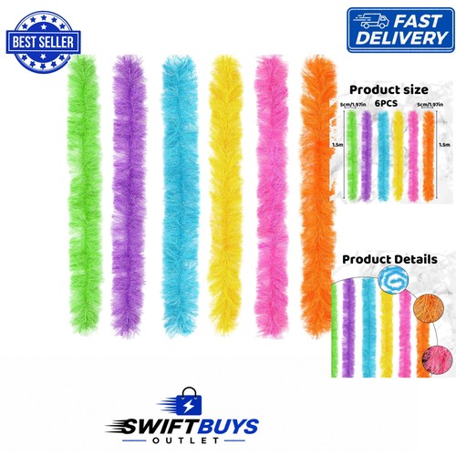 Brightly colored feather boas - brightly,