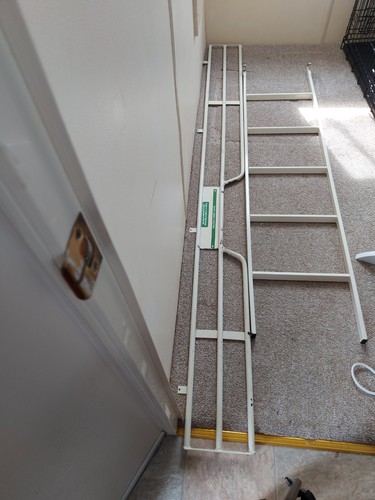 Metal bunk bed ladder and - bed,