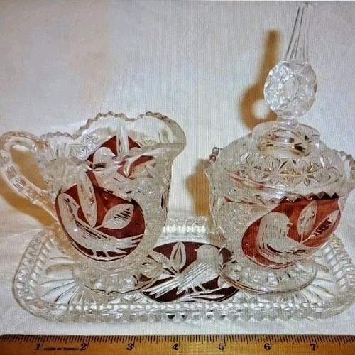 Vtg hofbauer byrdes birds - hofbauer, red