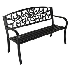 3 Seater Metal Garden Bench
