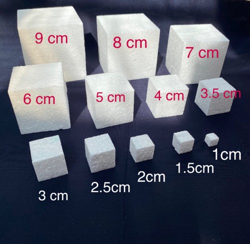 Cubes 100 3d styrofoam - 25/50/100,