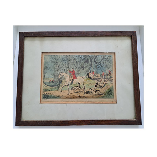 Vintage framed print - framed, of