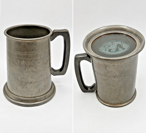 Vintage sheffield pewter - sheffield, glass