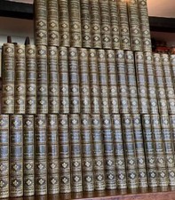 1829 WAVERLEY NOVELS By SIR WALTER SCOTT 48 x Volume Set GREEN & GILT LEATHER