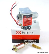 FACET CUBE FUEL PUMP 40105  WITH FILTER & UNION 3.0-4.5 psi ROAD USE GENUINE NEW