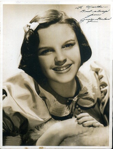 Judy garland signed early - judy,