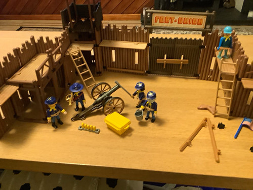 Playmobil fort union playset - union,