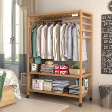 Wooden Clothes Rail Scarf Cap