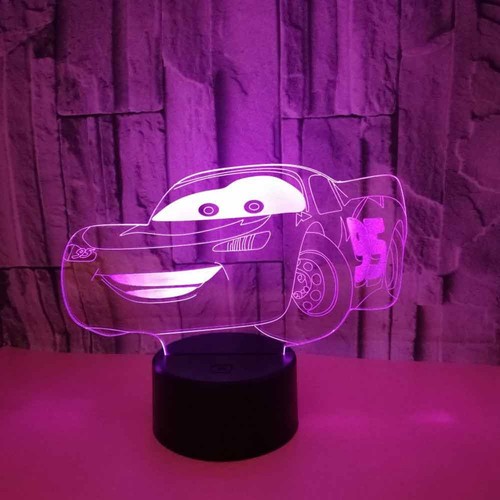 Cars lightning mcqueen led - cars, 3d