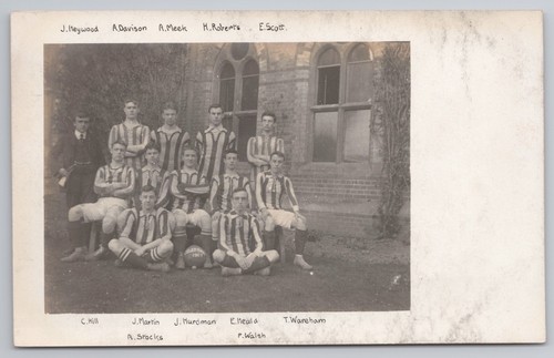 Ecclesfield football team - football, rppc