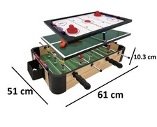 Mini Foosball Wooden Table Top