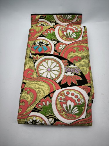 Japanese obi belt vintage gold - japanese,