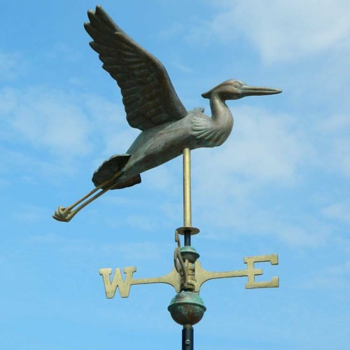 Heron weathervane copper - weathervane,
