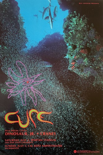 The cure concert poster san - the,