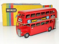 Triang Minic PUSH & GO 60M DOUBLE DECKER BUS ( 409 )