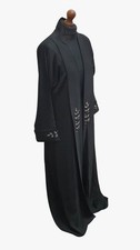 Luxury Abayas Tabyya Abaya. Black 4 Piece Beaded Panel Abaya