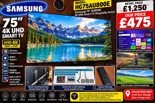 Samsung uhd led tv - 75", 4k