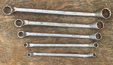 Set of 5x Vintage Acesa Ring Spanners AF Mechanics Engineers Tools 1/4" to 7/8