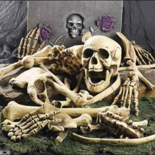 28x Halloween Scattered Bones Scary Skull Decoration Skeleton Party Decor Props 