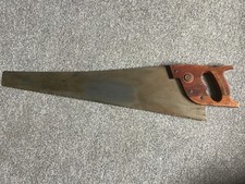 Antique Vintage Spear & Jackson "Spearior 88” 25 1/2" 5 tpi Panel Hand rip Saw