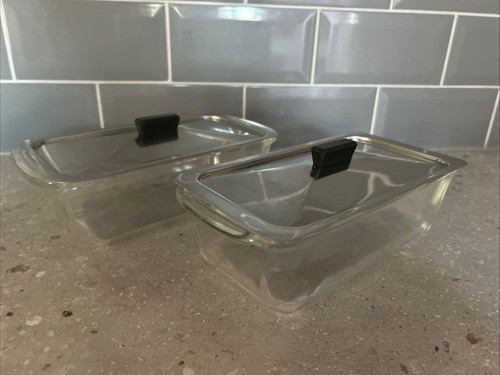 Two vintage pyrex - two, refrigerator