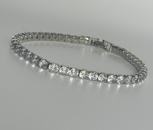 Round cut moissanite silver - moissanite,