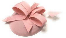 Sinamay Fabric Pillbox Hat Headband Feather Fascinator Ascot Hatinator Races UK