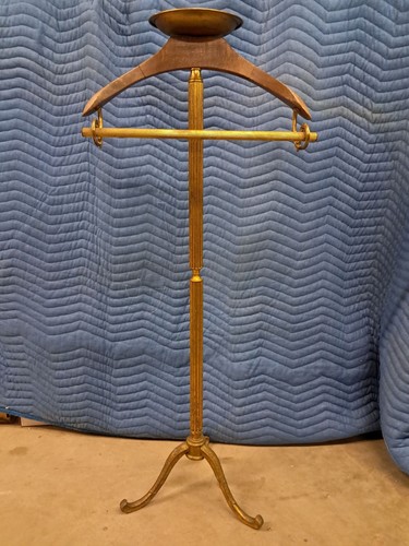 Vintage brass valet - valet, stand