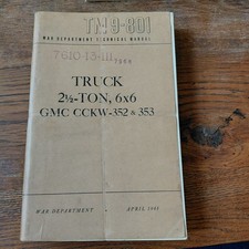 Original 1948 TM 9-801 GMC