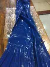 Sexy Blue Latex Mermaid Catsuit | Full-Body Fetish Suit with Tail & Zip XL