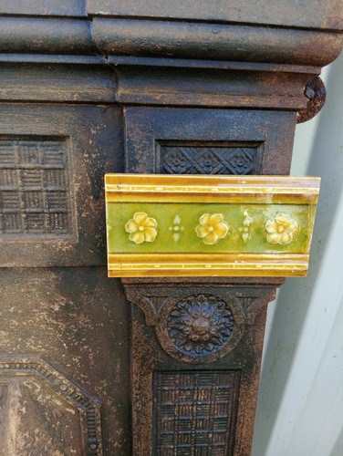 Antique victorian border tiles - antique,