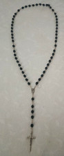 OLD BLACK ROSARY BEADS WITH