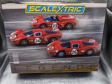 Scalextric BNIB , Ferrari 330 P4 3 car Daytona set C4391a
