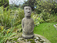 STONE GARDEN MOAI STATUE EASTER ISLAND HEAD / MOAI / TIKI ORNAMENT 🗿🌴