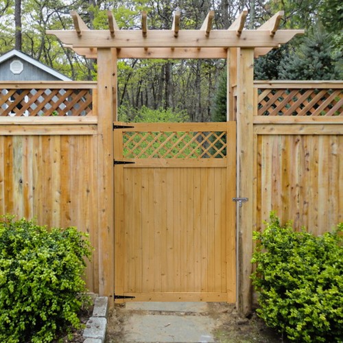 Garden wooden gate - wooden,