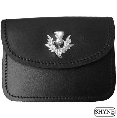 Mens scottish black leather - mens,