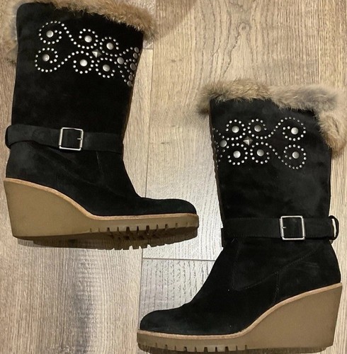 Ash boots black suede - boots,