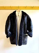 Vintage 70s HAI SPORTING GEAR Issey Miyake shearling sheepskin coat jacket black