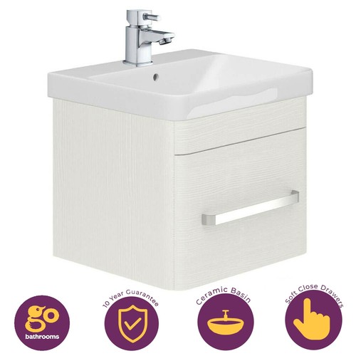 50cm white bathroom vanity - bathroom,