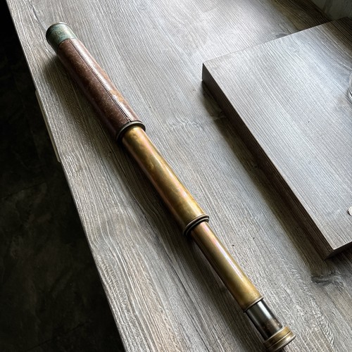 Draw brass telescope - 3-draw,
