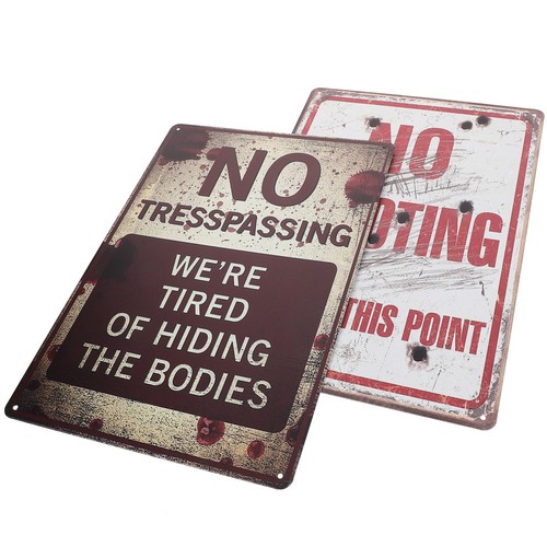 Pcs security signs outdoor - 2,