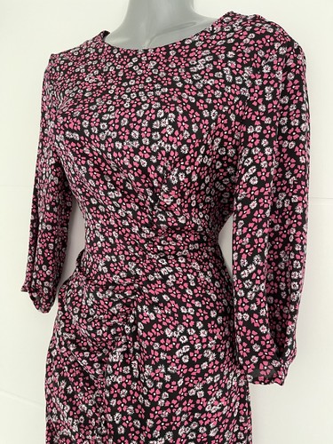Zara pink floral - pink, gathered