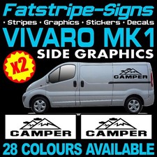 to fit VAUXHALL VIVARO MK1 VAN MOTORHOME VINYL GRAPHICS STICKERS DECALS CAMPER