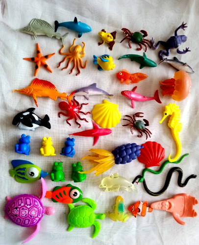 Lot plastic ocean - ocean, sea