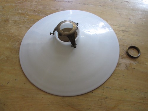Vintage opaline lampshade and - opaline,