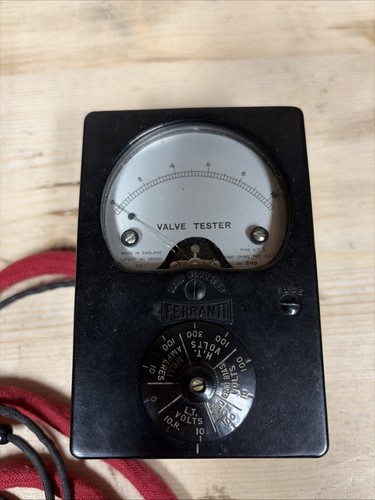 Ferranti valve tester - valve, type